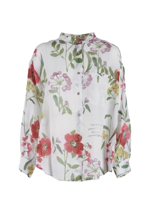 Shirtaporter floral-print blouse - White