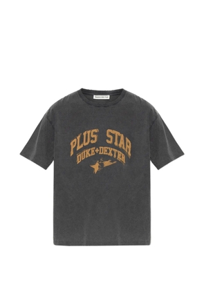 DUKE & DEXTER logo-print distressed T-shirt - Grey