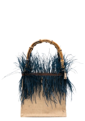 la milanesa small Violetta tote bag - Neutrals