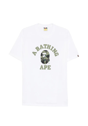 A BATHING APE® logo-detail short-sleeve T-shirt - White