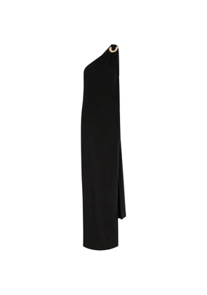 DELOS Rania one-shoulder ring-detail maxi dress - Black
