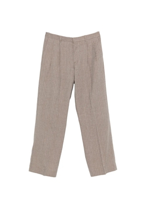 Sunflower pinstripe pleated trousers - Neutrals