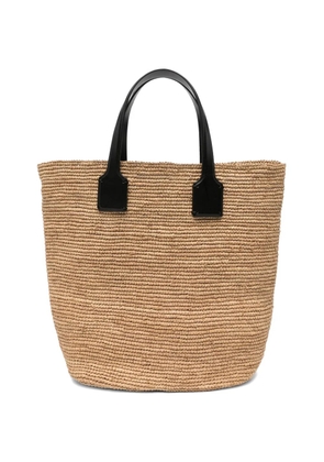 DRAGON DIFFUSION Sacha woven tote bag - Neutrals