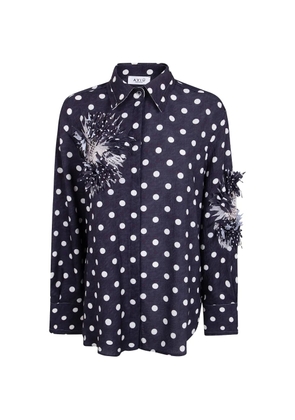 Aviù polka-dot pattern shirt - Black
