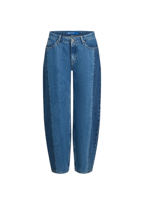 Karl Lagerfeld Jeans panelled barrel jeans - Blue
