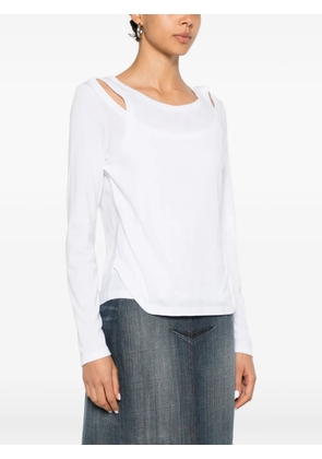 FAÇON JACMIN Tilda cut-out T-shirt - White