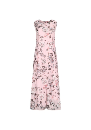 'S Max Mara floral-print cap-sleeve maxi dress - Pink