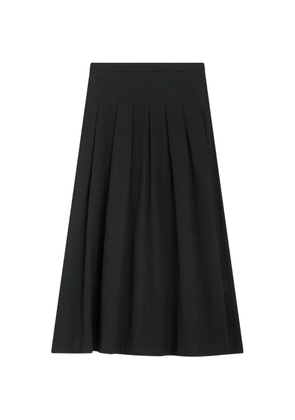 PT Torino Mirna pleated A-line midi skirt - Black