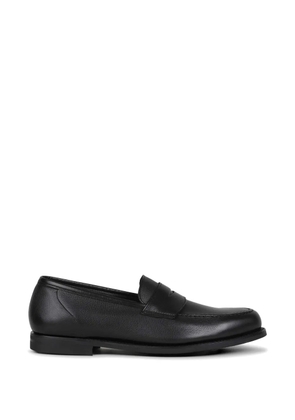 Crockett & Jones Harvard pebbled leather loafers - Black