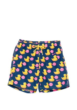 MC2 Saint Barth x Big Babol Lighting duck-print drawstring swim shorts - Blue