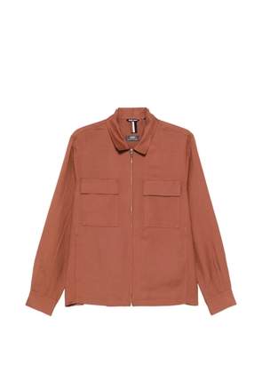 Antony Morato zip-up chest-pocket jacket - Brown