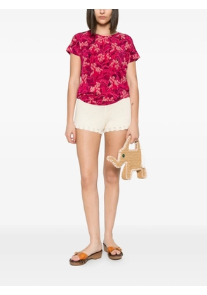 Siyu floral-print T-shirt - Pink
