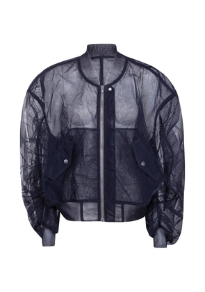 Rick Owens sheer bomber jacket - Black