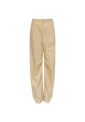 MM6 Maison Margiela belt loops wide tailored trousers - Neutrals