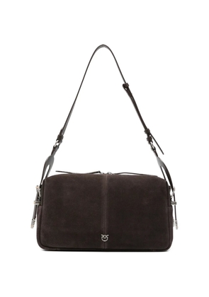 PINKO medium Keeper suede shoulder bag - Brown