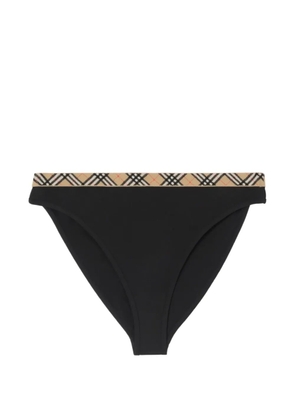 Burberry Check-trim bikini briefs - Black