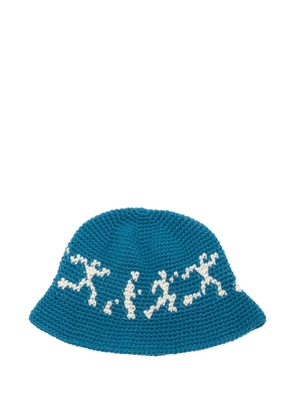 KidSuper Running Guys bucket hat - Blue