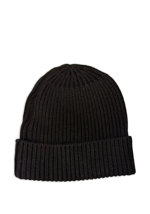 Emiliano Rinaldi ribbed beanie hat - Black