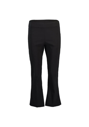 Avenue Montaigne crop flare trousers - Black