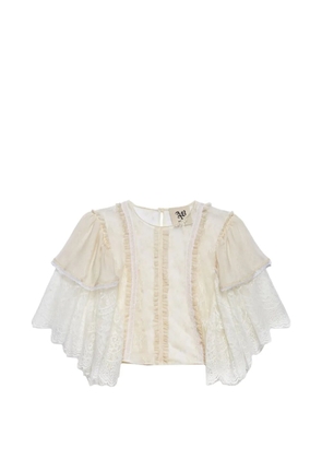 Aniye By ruffled lace blouse - Neutrals