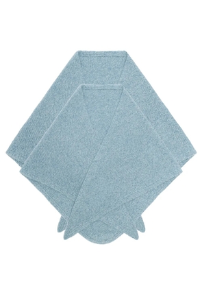 Emerson Renaldi triangle knitted scarf - Blue