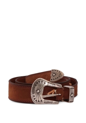 ALBERTO LUTI suede belt - Brown