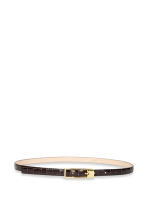 Paul Smith crocodile-effect buckle belt - Brown