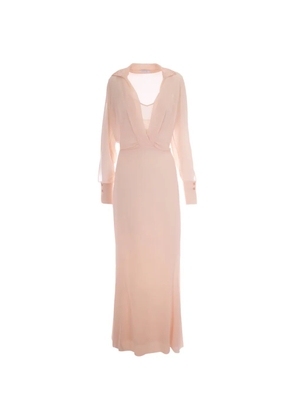 Patrizia Pepe V-neck maxi dress - Pink