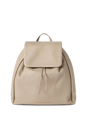 Brunello Cucinelli Mellow City backpack - Neutrals
