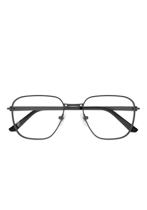 Cartier Eyewear titanium rectangle glasses - Black