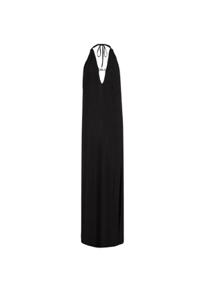 Karl Lagerfeld halterneck maxi dress - Black