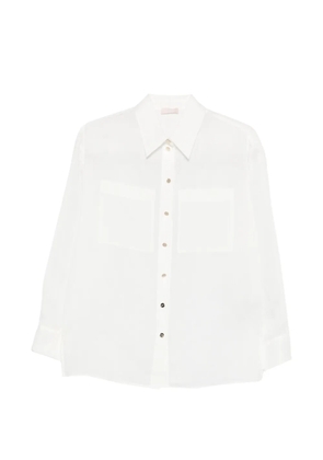LIU JO long-sleeve pocket shirt - White