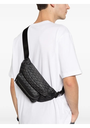 Michael Kors Brooklyn monogram-pattern logo-plaque belt bag - Black