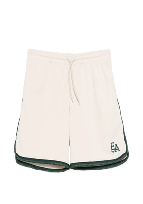 Emporio Armani embroidered trim shorts - Neutrals