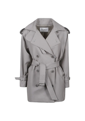 Max Mara double-breasted belted coat - Grey
