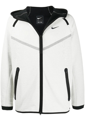 Nike waffle texture zip hoodie - White