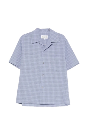 Maison Margiela check-pattern camp-collar shirt - Blue