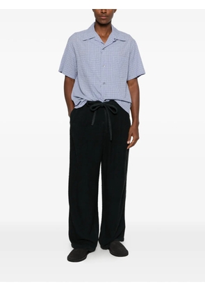 Maison Margiela check-pattern camp-collar shirt - Blue