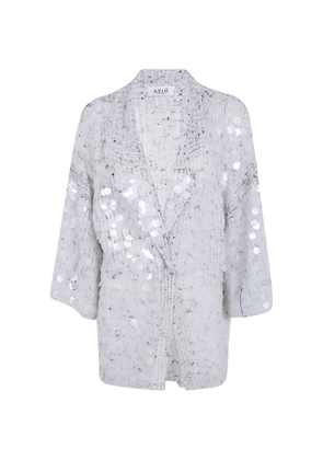Aviù sequin-embellished cardigan - White
