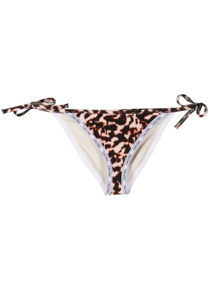 Calvin Klein leopard-print bikini bottoms - Neutrals