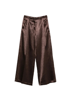 Alysi belt-loop pocket palazzo pants - Brown