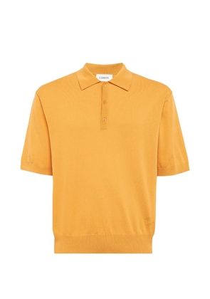 Laneus fine-knit polo shirt - Orange
