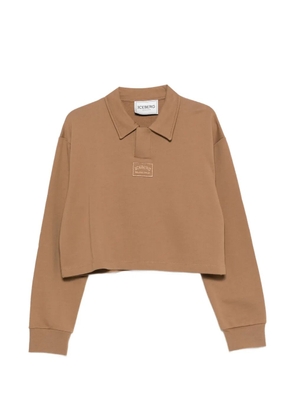 Iceberg crop polo shirt - Brown