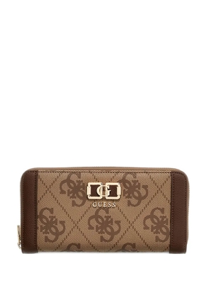 GUESS USA maxi Karnilla 4G monogram-pattern wallet - Neutrals