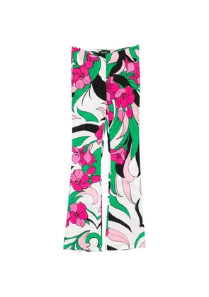 PINKO floral-print trousers - White