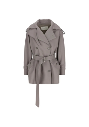 Max Mara double-breasted belted coat - Grey