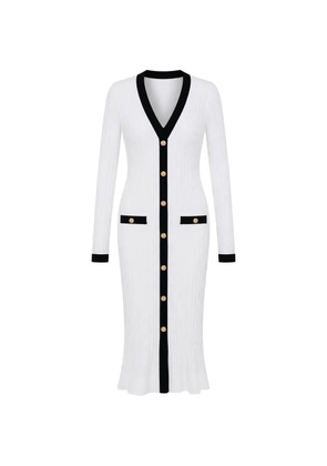 GUESS USA V-neck midi dress - White