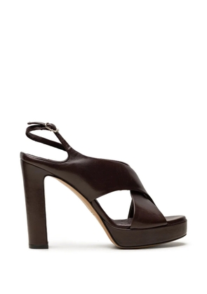 CHUCKIES crossover-strap platform sandals - Brown