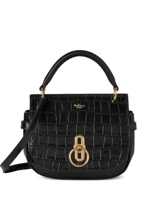 Mulberry small Amberley croc-effect cross body bag - Black
