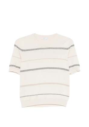 Peserico stripe-pattern T-shirt - Neutrals